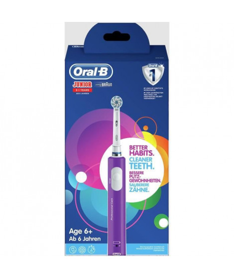 Oral-B Brosse a Dents Électrique Junior +6 ans Violette