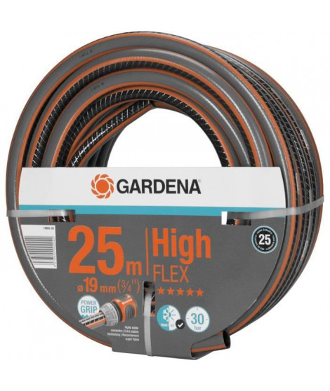 GARDENA Tuyau d'arrosage Comfort HighFLEX  Longueur 25m  Ø19mm  Anti noeud et indéformable  Garantie 25 ans (18083-20)