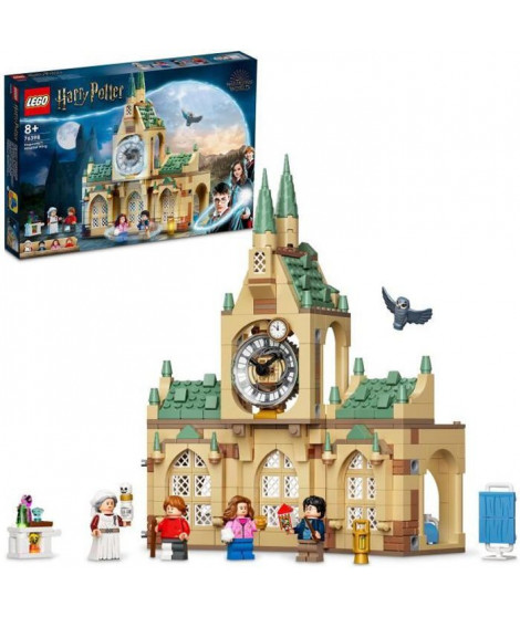 LEGO 76398 Harry Potter L'Infirmerie De Poudlard, Jouet Château et Tour de l'Horloge, Figurine Harry, Hermione, Ron, Enfants …