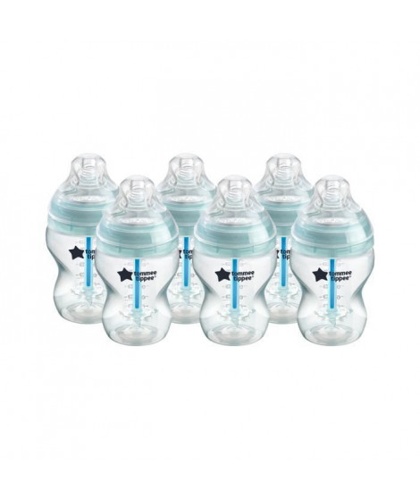 Tommee Tippee Biberons Anti-Colique,  Systeme de Ventilation Unique, 260 ml, Lot de