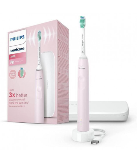 PHILIPS SONICARE HX3673/11 Brosse a dents électrique + Housse de voyage - Rose