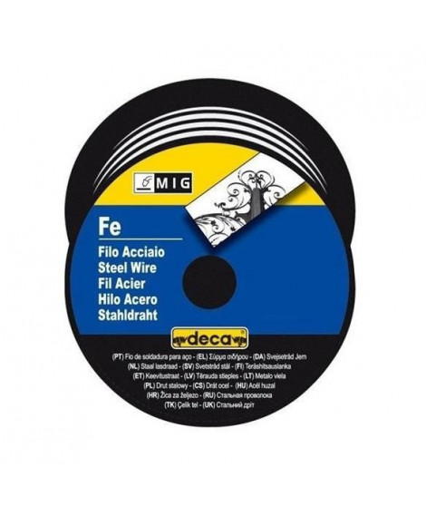 DECA Bobine fil acier pour soudure MIG/MAG Ø fil 0,8 mm 0,7 kg