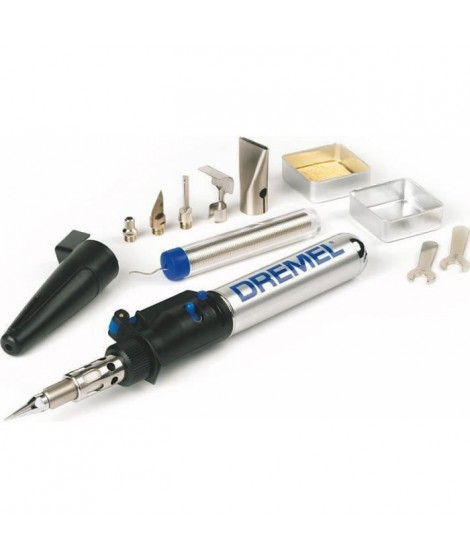 DREMEL Versatip 2000-6 (Arts&Crafts, durée d'utilisation maximum 90 min, 6 accessoires) Fer a souder au butane