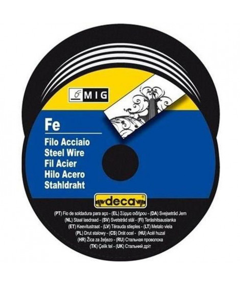 DECA Bobine fil acier pour soudure MIG/MAG Ø fil 0,6 mm 0,7 kg