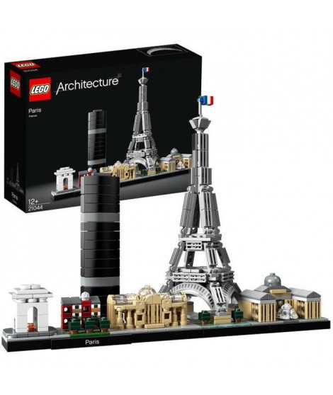 LEGO 21044 Architecture Paris Maquette a Construire avec Tour Eiffel, Collection Skyline, Décoration Maison, Idée de Cadeau