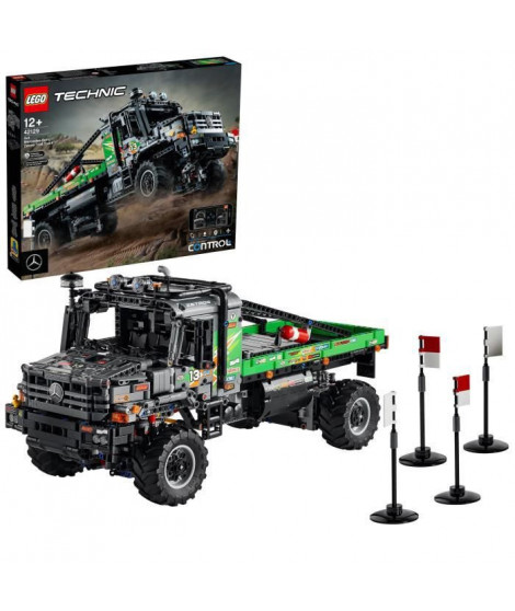 LEGO 42129 Technic Le Camion d'Essai 4x4 Mercedes-Benz Zetros, Voiture Télécommandée, Camion Jouet, Contrôle via Application