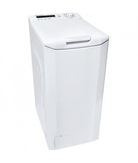 Lave-linge top CANDY CST 272DE/1-47 - 7 kg - L50cm - 1200 trs/min - connecté - Blanc