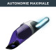 ROWENTA Aspirateur balai sans fil, Tube flexible, Compact, Tous types de surface, Autonomie 40 min, X-Trem, Noir/violet RH1238WO