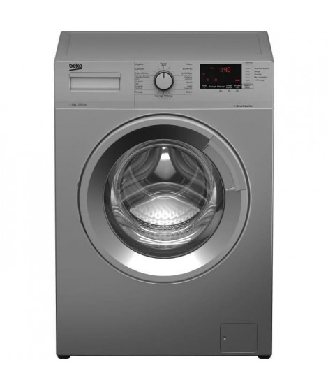 BEKO WM1015CHS Lave-linge frontal - 10 kg - 1200 trs/min - 15 programmes - A+++ (-10%) - Silver