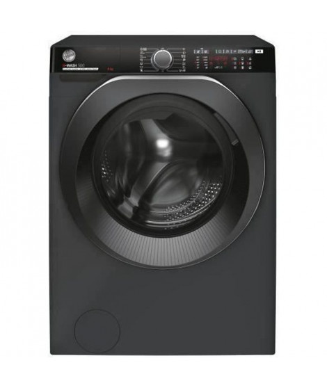 HOOVER HWP48AMBCR/1-S - Lave-linge frontal - 8 Kg - 1400 trs/min - A+++ - Anthracite - Moteur induction