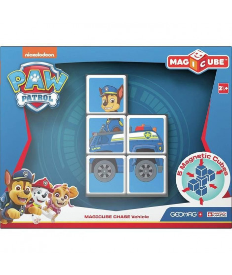 MAGICUBE - Pat' Patrouille Véhicule Chase (5 Cubes) - Modele Aléatoire