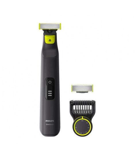 PHILIPS QP6530/31 - Rasoir/Tondeuse OneBlade PRO pour visage et corps Wet & Dry - 12 hauteurs de coupe