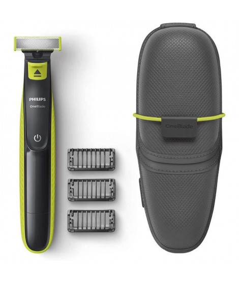 PHILIPS ONEBLADE QP2520/65 Rasoir/Tondeuse visage - 3 sabots et un trousse de voyage