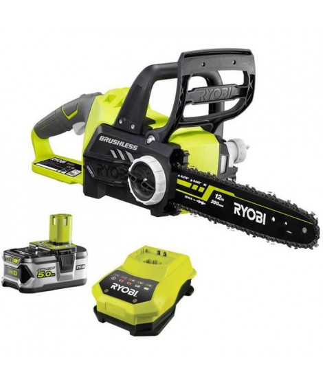 RYOBI Tronçonneuse 18V - 1 batterie 5 Ah Brushless - RCS18X3050F