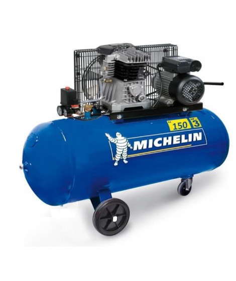 MICHELIN Compresseur a courroie 150L - 3 CV - 10 bars - 2850tr/min