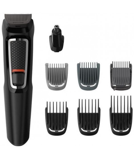 PHILIPS MG3730/15 Tondeuse Barbe et Cheveux - Multistyle 8 en 1 - Jusqu'a 60min d'autonomie - Lames auto-affûtées