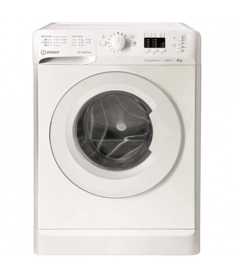 INDESIT - MTWA81283WEU -Machine a laver Posable Front MY TIME 8 kg 1200Trs A+++ blanche