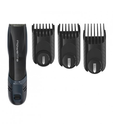 ROWENTA TN9320F0 Airforce Ultimate Tondeuse cheveux et barbe, Aspiration intégré, Mini tondeuse précision, 3 peignes cheveux …