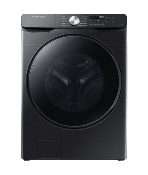 Lave-linge hublot Ecobubble Wifi SAMSUNG WF18T8000GV - 18 kg - L68,6cm - Moteur digital Inverter - 1100 trs/min - Noir