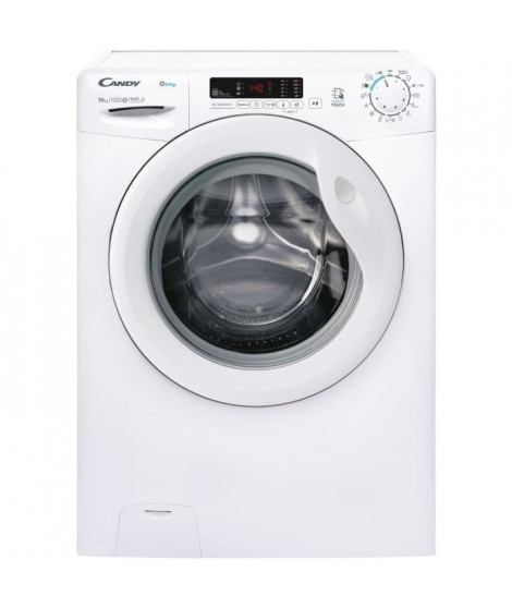 Lave-linge hublot CANDY EY 12102DE/1-S - 10 kg - L60cm - 1200 trs/min - Connecté - Programmes rapides - Blanc