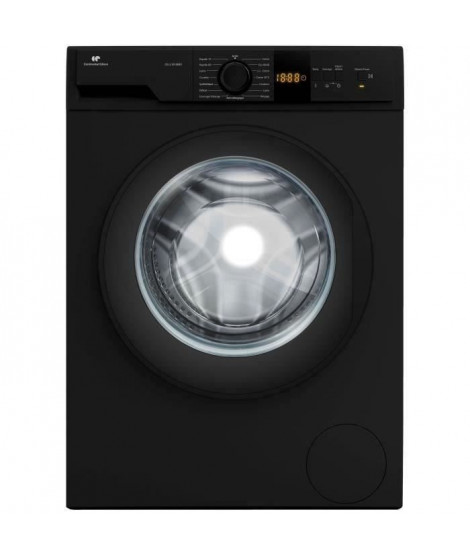 Lave-linge hublot CONTINENTAL EDISON CELL10140B1 -  10 kg  Moteur induction   Largeur 59,7 cm -  1400 tours/min - Noir