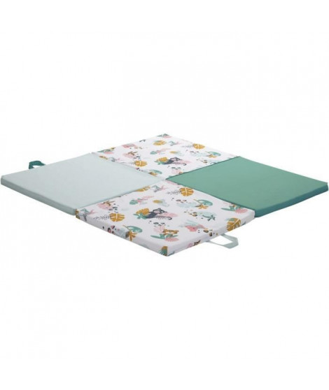 Tinéo Éveil Tapis Malin Jungles Buddies 3 en 1 - Evolutif - Déhoussable - 120x120 cm - Nouvelle collection