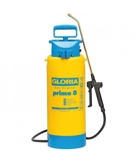 Pulvérisateur a pression 8L GLORIA Prima 8 - Avec lance et buse laiton