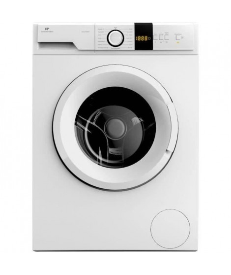 Lave-linge hublot CONTINENTAL EDISON CELL712IW1 -  7 kg  Moteur induction   Largeur 59,7 cm - 1200 tours/min - Blanc