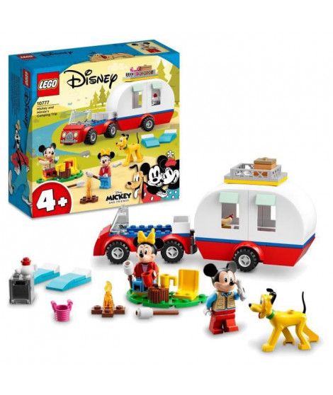 LEGO Disney Mickey et ses amis 10777 Mickey Mouse et Minnie Mouse Font du Camping, avec Pluto