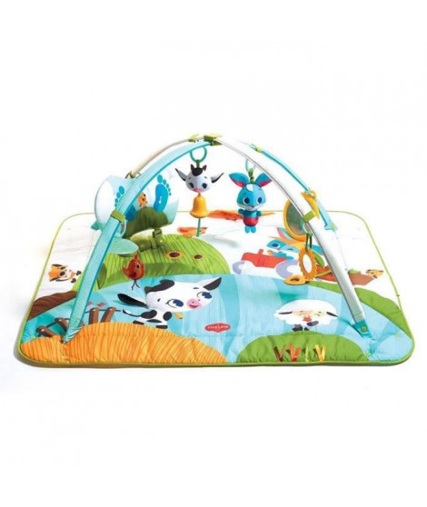 Tiny Love Tapis d'éveil bébé Musical  Kick n Play avec Arches Ajustables, Des la naissance, Collection dans la Ferme