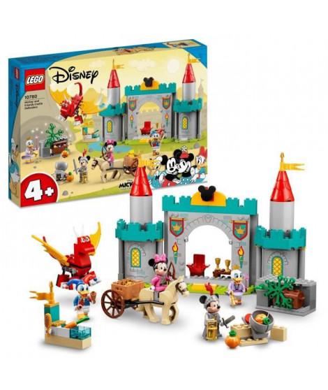 LEGO Disney Mickey et ses amis 10780 Défenseurs du Château, Jouet avec Chevaux pour 4 Ans
