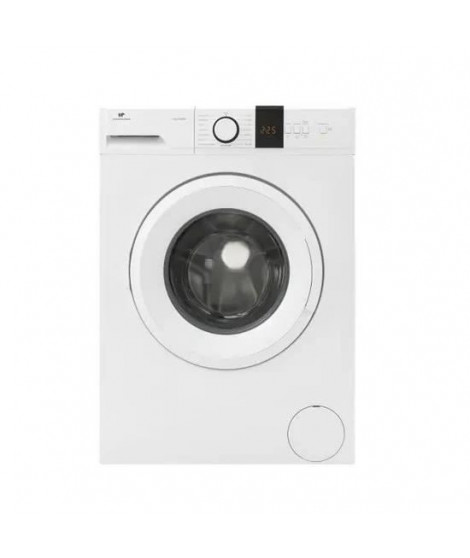 Lave-linge hublot CONTINENTAL EDISON CELL9120IWP - 9 kg - Largeur 59,5 cm - 1200 trs/min - Moteur induction - Blanc