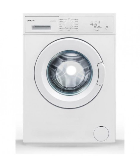 Lave-linge hublot OCEANIC OCEALL580DD2 - 5kg - Largeur 59,7 cm - Classe A++ - 800 tours/min - Blanc