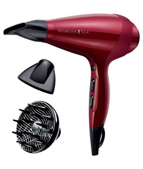 Seche-Cheveux Remington AC9096 Silk Ionique Grille Céramique Protéine de Soie, Moteur AC Professionnel, Fonction turbo  2400W