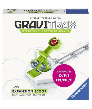 GraviTrax Bloc d'action Scoop - Jeu de construction STEM - Circuit de billes créatif - Ravensburger- des 8 ans