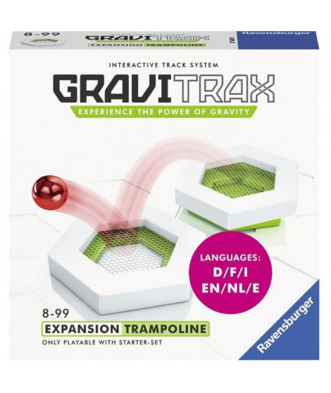 GraviTrax Bloc d'action Trampoline - Jeu de construction STEM - Circuit de billes créatif - Ravensburger- des 8 ans