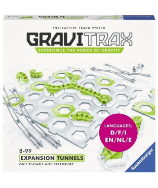 GraviTrax Set d'extension Tunnels - Jeu de construction STEM - Circuit de billes créatif - Ravensburger  18 pieces - des 8 ans