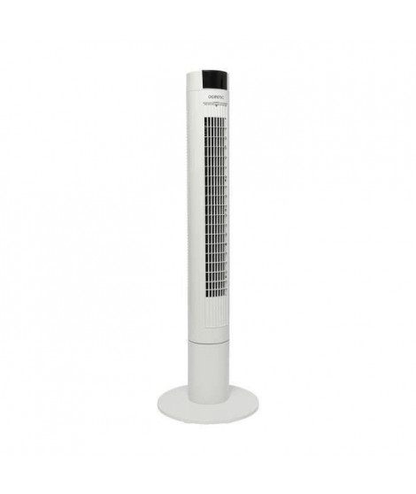 Ventilateur colonne OCEANIC - 45W - Hauteur 102 cm - Oscillation automatique - Télécommande - Minuterie - Blanc