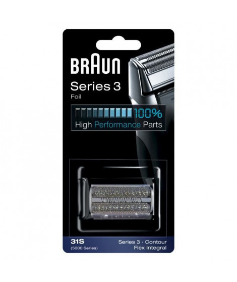 Braun Series 3 Piece De Rechange Pour Rasoir Électrique Argentée, Compatible avec les rasoirs Series 3, 31S