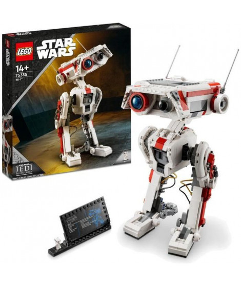 LEGO Star Wars 75335 BD-1, Kit de Construction, Figurine de Droide Articulée, Décoration de Chambre, Cadeau Jeu Vidéo