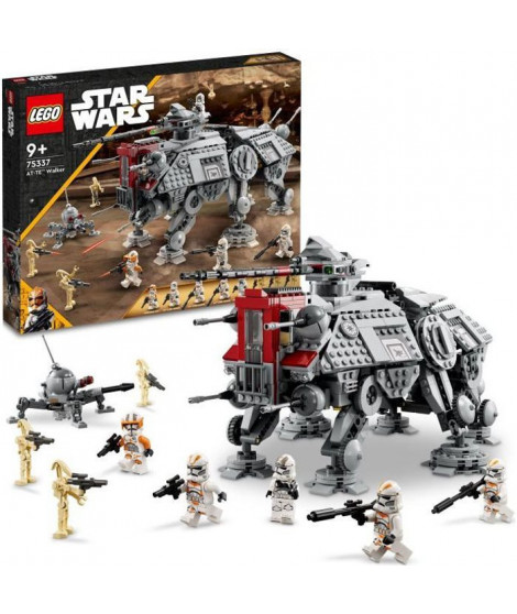 LEGO 75337 Star Wars Le Marcheur AT-TE, Jouet, Figurines Droides de Combat, Clone Trooper, La Revanche des Sith, Enfants Des …