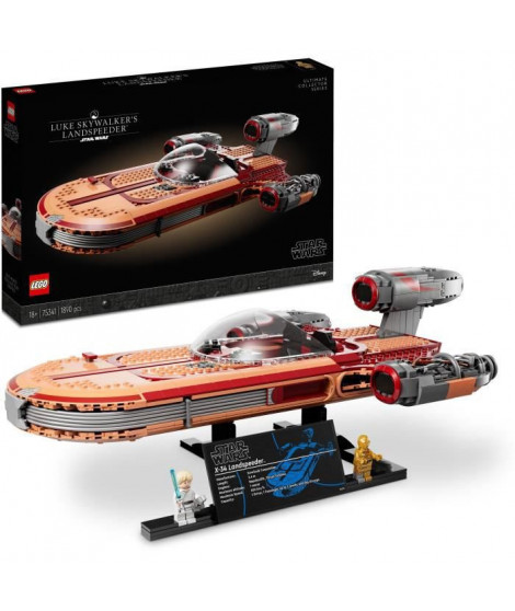 LEGO Star Wars 75341 Le Landspeeder de Luke Skywalker, Maquette de Vaisseau Spatial, Adultes, Ultimate Collector Series