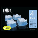 Braun Clean And Renew Recharge De Cartouches Pour Rasoir Électrique, Pack De 4, Compatibles Braun SmartCare, Clean&Charge Cen…