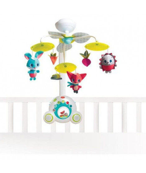 Tiny Love Mobile Musical Soothe 'n Groove, 18 Mélodies, des la Naissance, Collection dans la Prairie