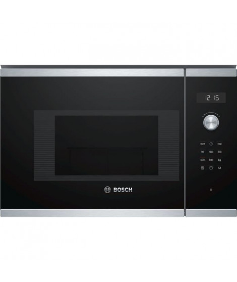 BOSCH BEL524MS0 -  Micro-ondes grill encastrable inox - 20 L - 800 W - Grill 1000 W