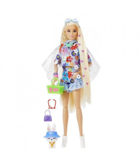 Barbie - Barbie Extra Robe Fleurie - Poupée - 3 ans et +