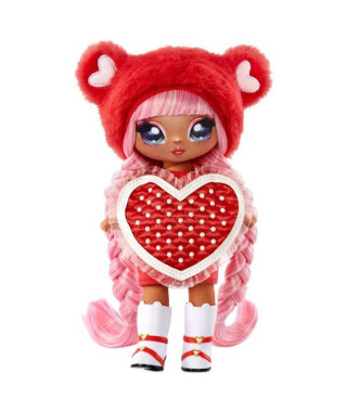 Na! Na! Na! Surprise - Sweetest Hearts Valentina Moore - Poupée en Tissu Rouge