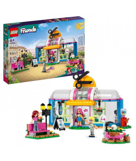 LEGO Friends 41743 Le Salon de Coiffure, Jouet de Coiffure avec Mini-Poupées Paisley et Olly