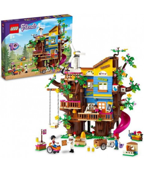 LEGO Friends 41703 La Cabane de l'Amitié dans l'Arbre, Maison de Poupées, Jouet Enfants 8 Ans, Grande Maison LEGO, Mini-poupées