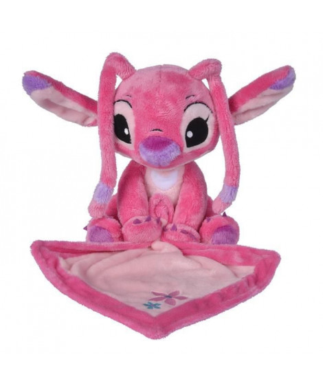 Doudou DISNEY Angel - Polyester - 25 x 25 x10 cm - Rose